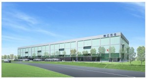 上海新倉庫の完成予想図