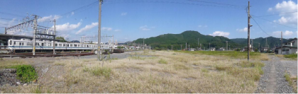 建設地となる葛生駅南側の貨物ヤード跡地