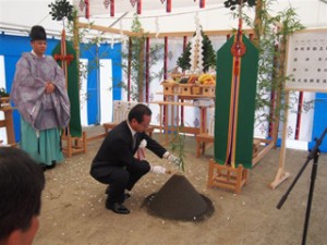 地鎮祭の様子 地鎮祭の様子