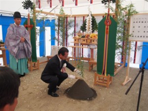 地鎮祭の様子