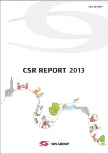 2013年版CSR報告書の表紙 2013年版CSR報告書の表紙