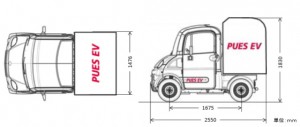 ピューズが開発する実用的超小型電気自動車のイメージ