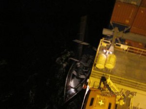 日本郵船、地中海で遭難ヨットの5人救助
