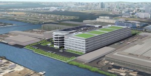 日通、東京湾岸に15万m2の大規模物流拠点を建設