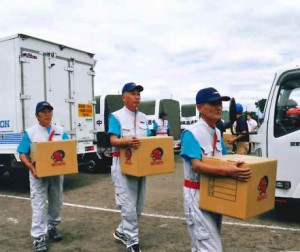 赤帽栃木県、緊急物資輸送で合同防災訓練に参加