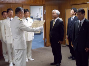 日本郵船のLNG船が海保庁長官表彰を受賞