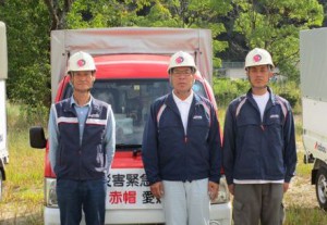 赤帽、姫路・松山で市防災訓練に参加