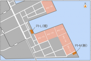 PI-LターミナルとPI-Mターミナル周辺図