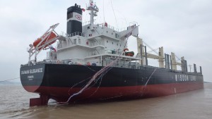 常石造船、新船型「TESS35」1番船を中国で竣工、引渡し