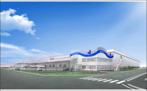 松岡、宮崎県で国内最大級の平屋冷蔵倉庫竣工