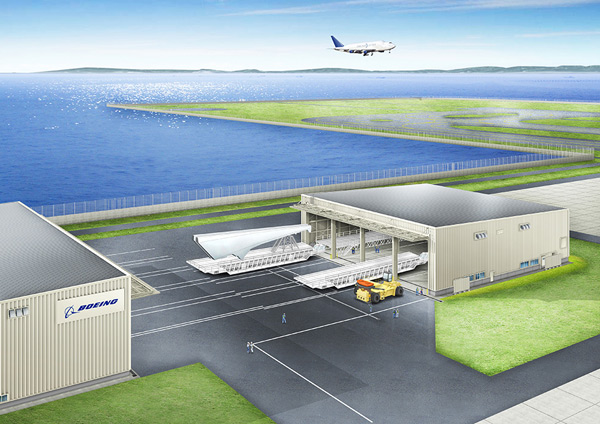 ボーイングと中部空港、787機部位の保管拠点新設