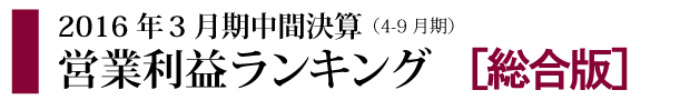 ランキングバナートップ営業利益総合