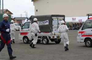 赤帽山梨県協組、防災訓練でトラック協会と連携