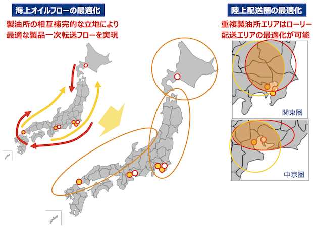 出光と昭和シェルが合併合意、物流効率化見込む