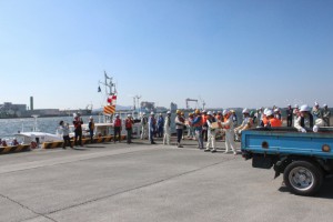 三河湾で緊急海上輸送など港湾BCP実地訓練