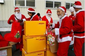 DHL、岩手の被災地でクリスマスイベントに協力