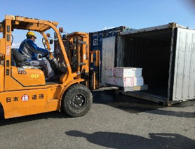 日通、徳島県のシンガ向け農産品試験輸送を支援