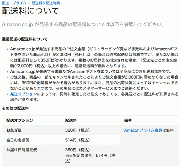 アマゾンが通常配送料無料を｢2000円以上｣に転換