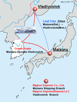 日通、露ウラジオストク向け海上混載の輸送日数短縮02