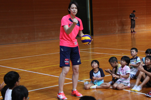 SGHD、有森裕子さんら招き子供達にスポーツ体験2