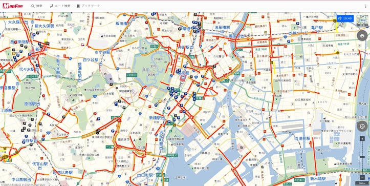 MapFan、渋滞･駐車場･燃料価格情報がPC利用に対応00