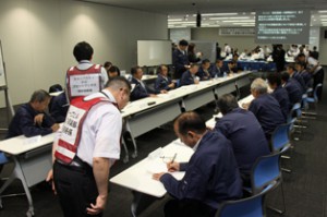 SGHD、グループ会社社長ら123人で大規模災害訓練