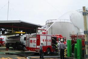 東燃ゼネラル、宮崎市の合同消防訓練に参加