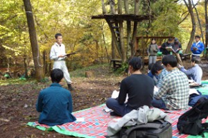 SGHD、｢高尾100年の森｣で高校生の環境研修に協力2