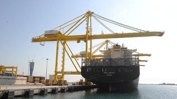 MSCのコンテナ船がカタール･ハマド港に初寄港