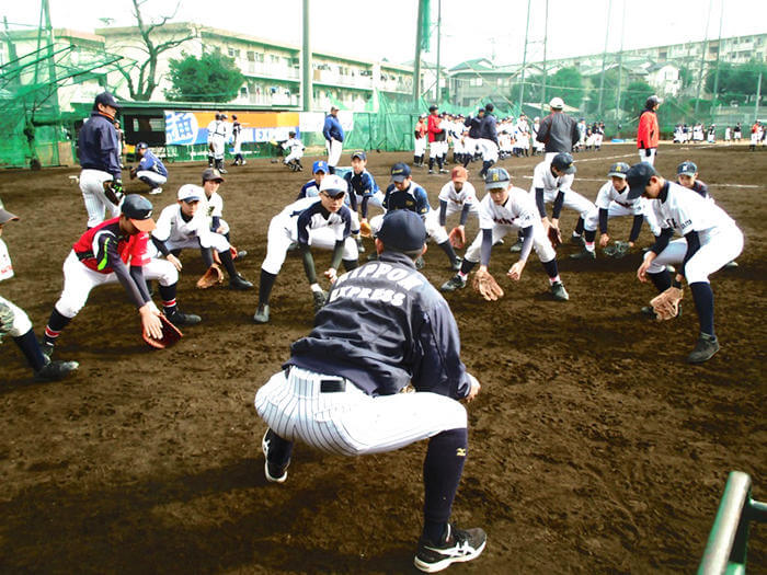 日通野球部、埼玉の中学生200人に13回目の野球教室
