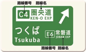 圏央道茨城県区間、国内初のナンバリング標識設置