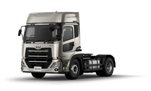 ＵＤトラックスクオン コンテナ 運搬セミ トレーラー 改造３軸トラクタ　トラック UDトラックス、新型｢クオン｣セミトラクター発売 | LOGISTICS TODAY