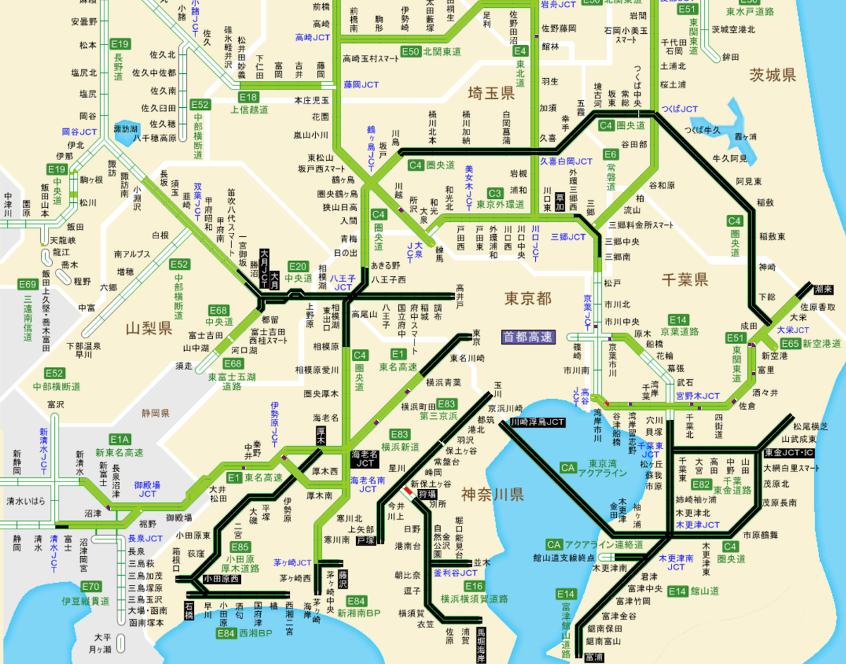 関東広域で通行止め相次ぐ、台風15号が直撃