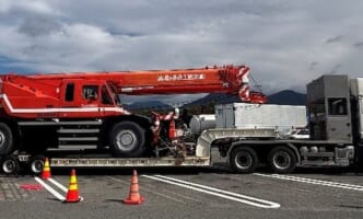 58トンで制限超過、無許可通行のトレーラーを告発